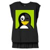 Women's Flowy Muscle Tee With Rolled Cuffs Thumbnail
