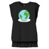Women's Flowy Muscle Tee With Rolled Cuffs Thumbnail