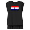 Women's Flowy Muscle Tee With Rolled Cuffs Thumbnail