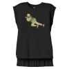 Women's Flowy Muscle Tee With Rolled Cuffs Thumbnail