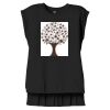 Women's Flowy Muscle Tee With Rolled Cuffs Thumbnail