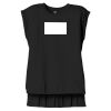 Women's Flowy Muscle Tee With Rolled Cuffs Thumbnail