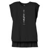 Women's Flowy Muscle Tee With Rolled Cuffs Thumbnail