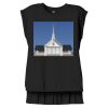 Women's Flowy Muscle Tee With Rolled Cuffs Thumbnail