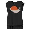 Women's Flowy Muscle Tee With Rolled Cuffs Thumbnail