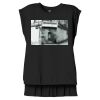 Women's Flowy Muscle Tee With Rolled Cuffs Thumbnail