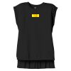 Women's Flowy Muscle Tee With Rolled Cuffs Thumbnail