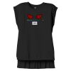 Women's Flowy Muscle Tee With Rolled Cuffs Thumbnail