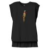 Women's Flowy Muscle Tee With Rolled Cuffs Thumbnail