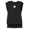 Women's Flowy Muscle Tee With Rolled Cuffs Thumbnail