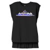 Women's Flowy Muscle Tee With Rolled Cuffs Thumbnail