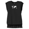 Women's Flowy Muscle Tee With Rolled Cuffs Thumbnail
