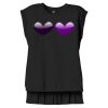 Women's Flowy Muscle Tee With Rolled Cuffs Thumbnail