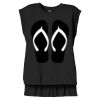 Women's Flowy Muscle Tee With Rolled Cuffs Thumbnail