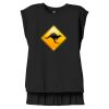 Women's Flowy Muscle Tee With Rolled Cuffs Thumbnail