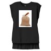Women's Flowy Muscle Tee With Rolled Cuffs Thumbnail