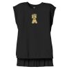 Women's Flowy Muscle Tee With Rolled Cuffs Thumbnail