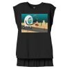 Women's Flowy Muscle Tee With Rolled Cuffs Thumbnail