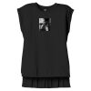 Women's Flowy Muscle Tee With Rolled Cuffs Thumbnail