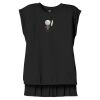 Women's Flowy Muscle Tee With Rolled Cuffs Thumbnail