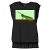 Women's Flowy Muscle Tee With Rolled Cuffs Thumbnail