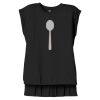 Women's Flowy Muscle Tee With Rolled Cuffs Thumbnail