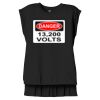 Women's Flowy Muscle Tee With Rolled Cuffs Thumbnail