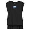 Women's Flowy Muscle Tee With Rolled Cuffs Thumbnail