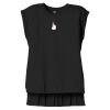 Women's Flowy Muscle Tee With Rolled Cuffs Thumbnail