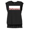 Women's Flowy Muscle Tee With Rolled Cuffs Thumbnail