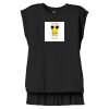 Women's Flowy Muscle Tee With Rolled Cuffs Thumbnail