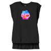 Women's Flowy Muscle Tee With Rolled Cuffs Thumbnail
