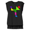Women's Flowy Muscle Tee With Rolled Cuffs Thumbnail
