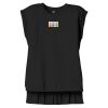 Women's Flowy Muscle Tee With Rolled Cuffs Thumbnail