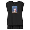 Women's Flowy Muscle Tee With Rolled Cuffs Thumbnail