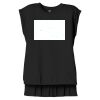 Women's Flowy Muscle Tee With Rolled Cuffs Thumbnail
