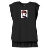 Women's Flowy Muscle Tee With Rolled Cuffs Thumbnail