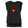 Women's Flowy Muscle Tee With Rolled Cuffs Thumbnail
