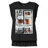 Women's Flowy Muscle Tee With Rolled Cuffs Thumbnail