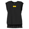 Women's Flowy Muscle Tee With Rolled Cuffs Thumbnail