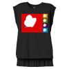 Women's Flowy Muscle Tee With Rolled Cuffs Thumbnail