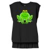Women's Flowy Muscle Tee With Rolled Cuffs Thumbnail