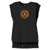 Women's Flowy Muscle Tee With Rolled Cuffs Thumbnail