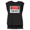 Women's Flowy Muscle Tee With Rolled Cuffs Thumbnail