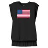 Women's Flowy Muscle Tee With Rolled Cuffs Thumbnail