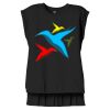Women's Flowy Muscle Tee With Rolled Cuffs Thumbnail