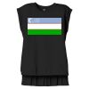 Women's Flowy Muscle Tee With Rolled Cuffs Thumbnail