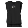 Women's Flowy Muscle Tee With Rolled Cuffs Thumbnail