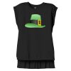 Women's Flowy Muscle Tee With Rolled Cuffs Thumbnail