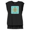 Women's Flowy Muscle Tee With Rolled Cuffs Thumbnail